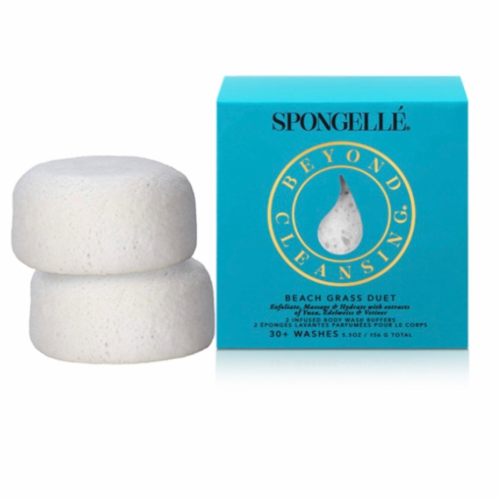 Spongelle Beach Grass Body Wash Infused Buffer Duo